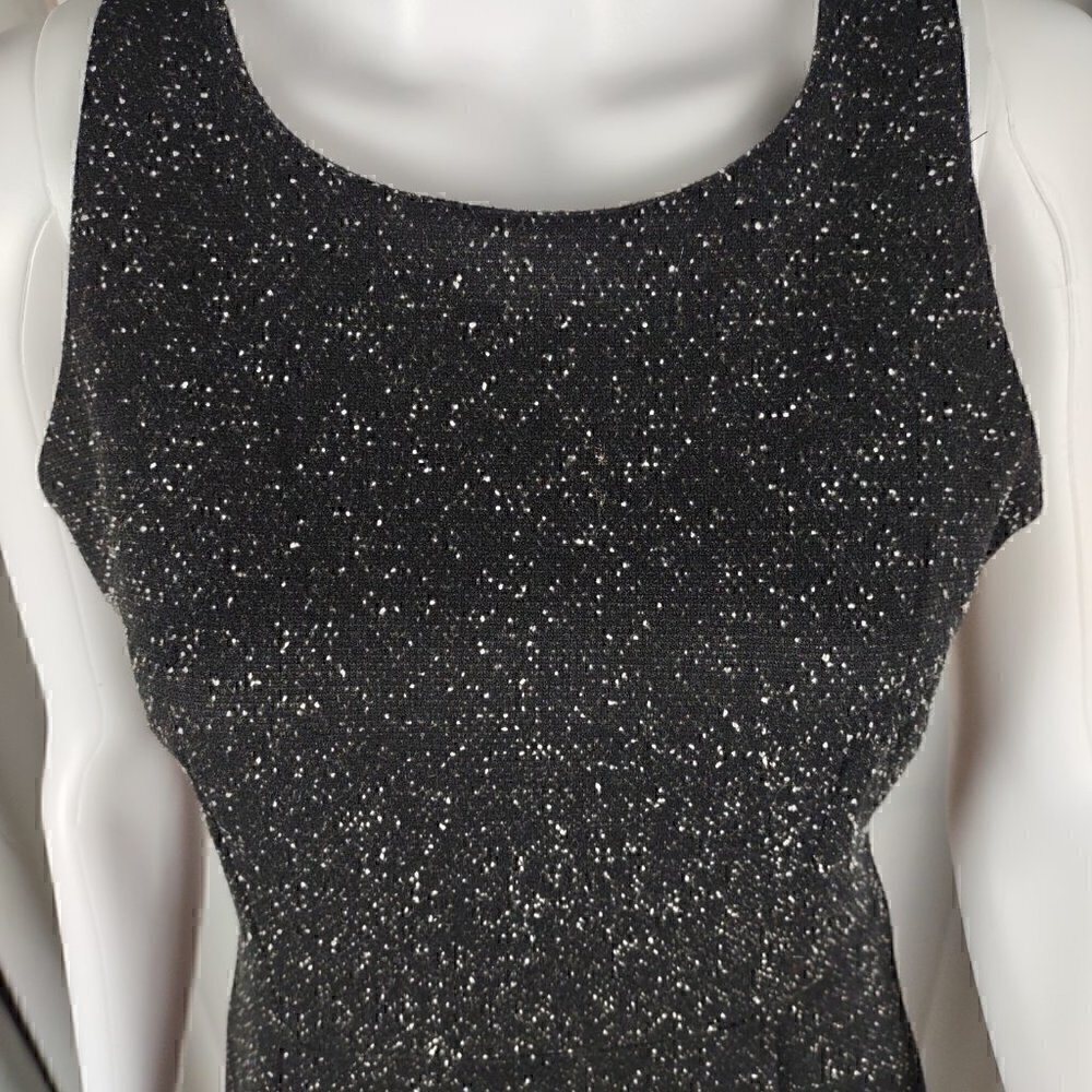Old Navy Womens Black And White Speckled Faux Wool Knee Length Dress. Size SP - Picture 2 of 10